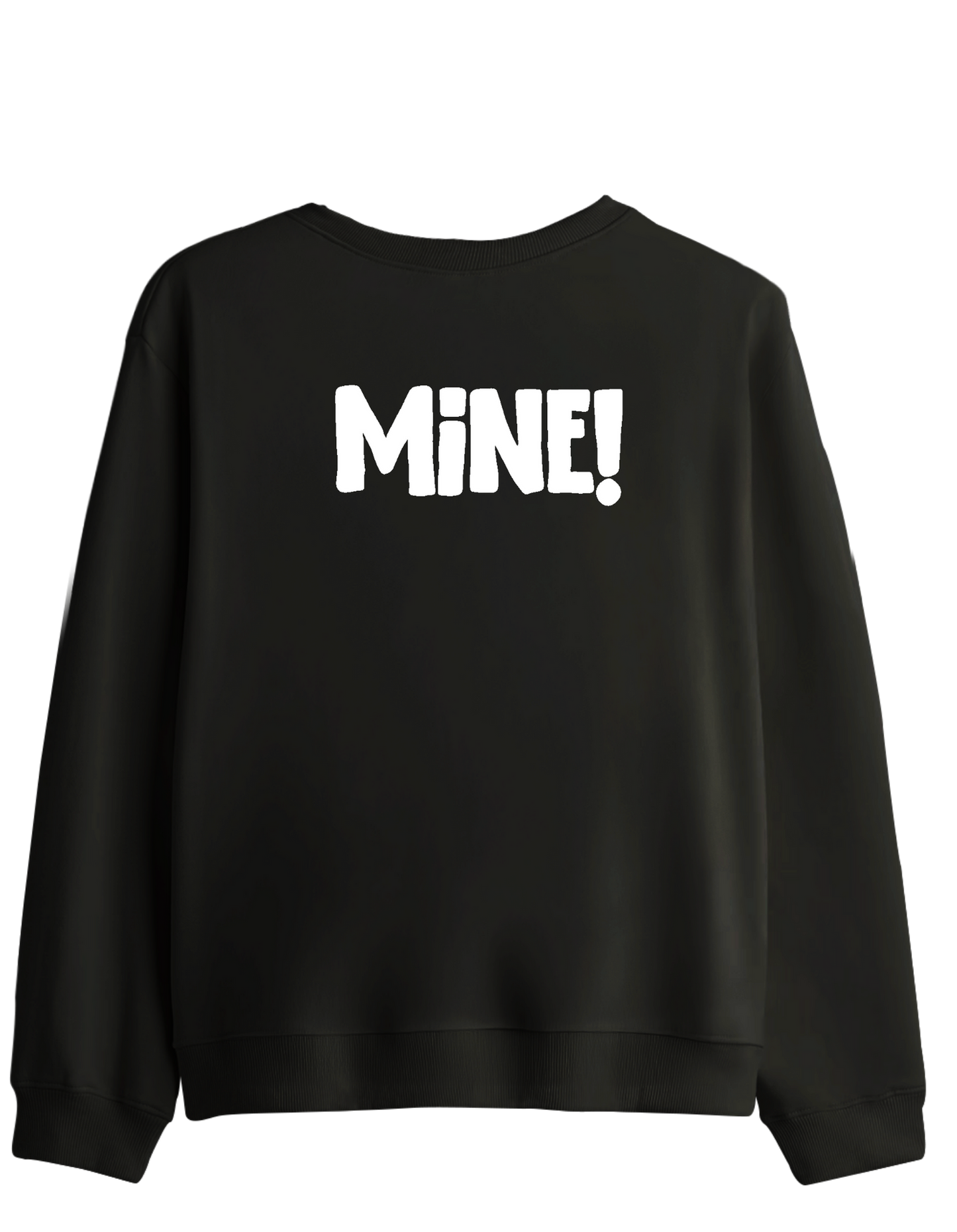 Mine! Baskılı Bisiklet Yaka Sweatshirt