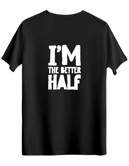 The Better Half Baskılı Bisiklet Yaka Regular T-shirt