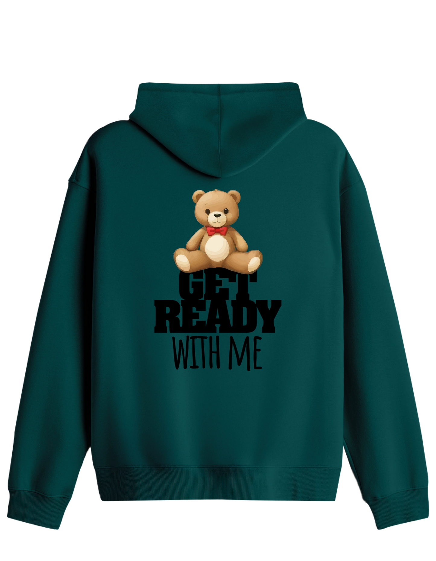 With Me Baskılı Unisex Kapüşonlu Yaka Hoodie