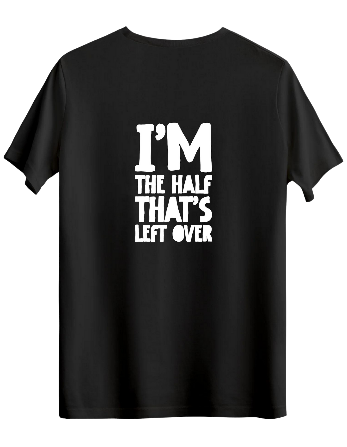 That's Left Over Baskılı Bisiklet Yaka Regular T-shirt