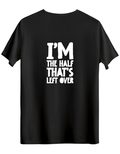 That's Left Over Baskılı Bisiklet Yaka Regular T-shirt
