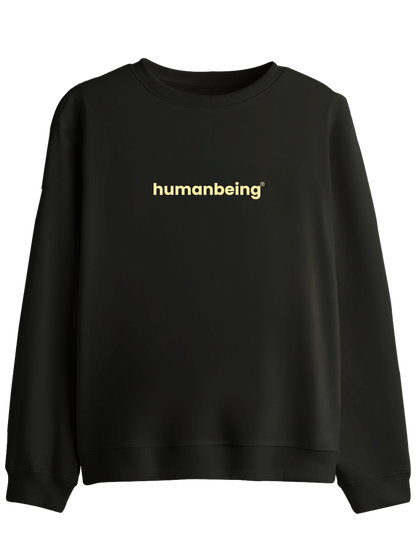 Humanbeing Baskılı Bisiklet Yaka Sweatshirt