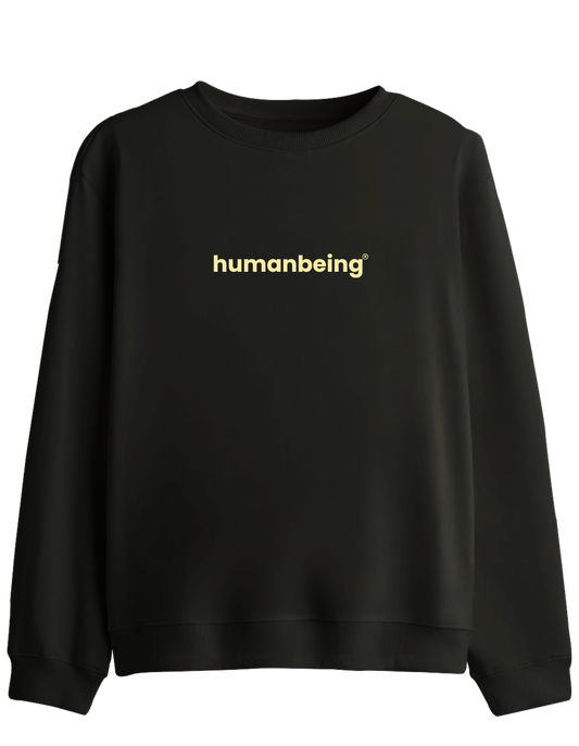 Humanbeing Baskılı Bisiklet Yaka Sweatshirt