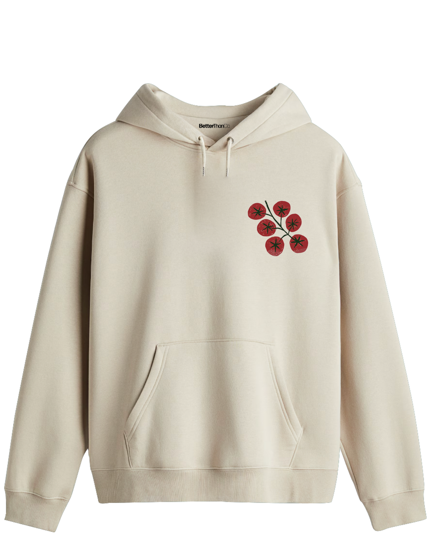 Tomatoes Baskılı Unisex Kapüşonlu Yaka Hoodie