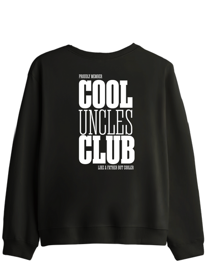 Cool Uncles Club Baskılı Bisiklet Yaka Sweatshirt