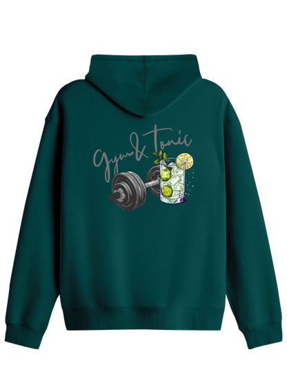 Gym Tonic Baskılı Unisex Kapüşonlu Yaka Hoodie
