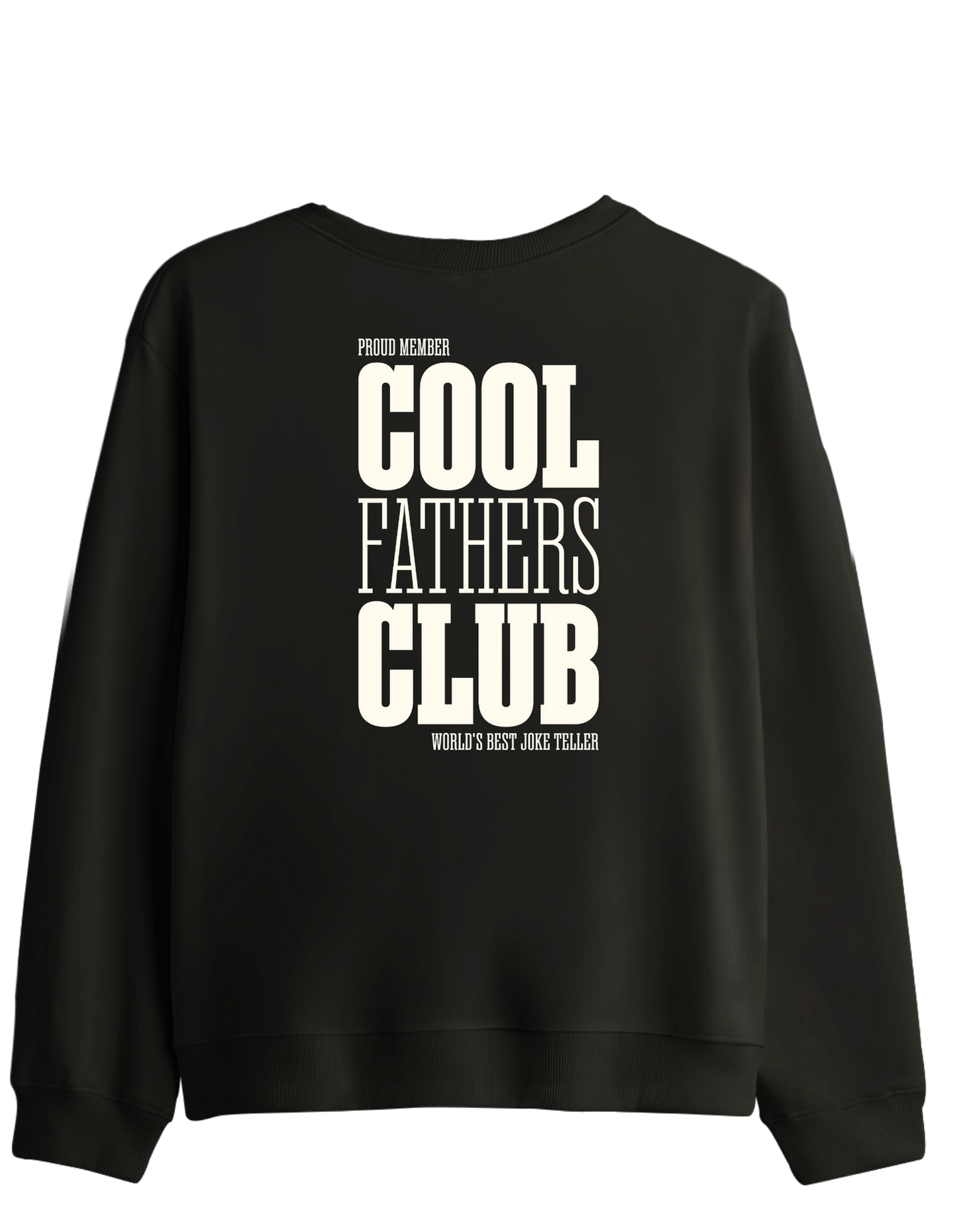 Cool Fathers Club Baskılı Bisiklet Yaka Sweatshirt