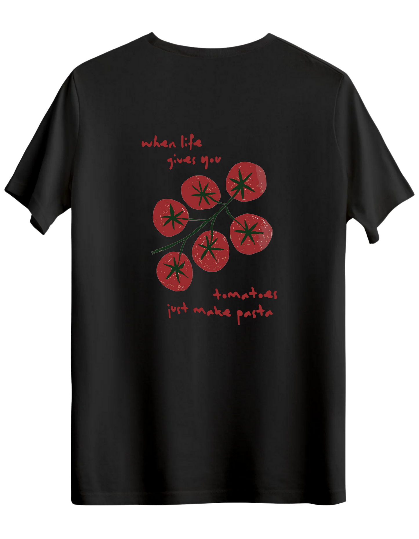 Tomatoes Baskılı Bisiklet Yaka Regular T-shirt