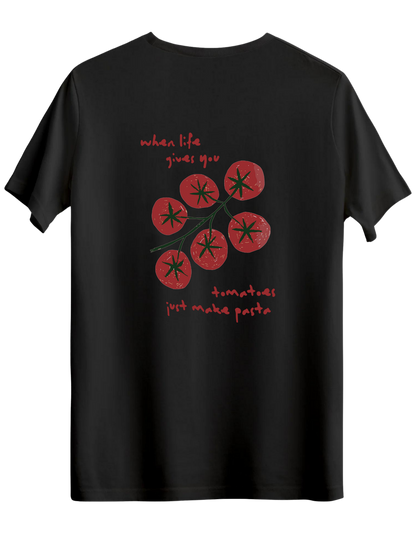 Tomatoes Baskılı Bisiklet Yaka Regular T-shirt