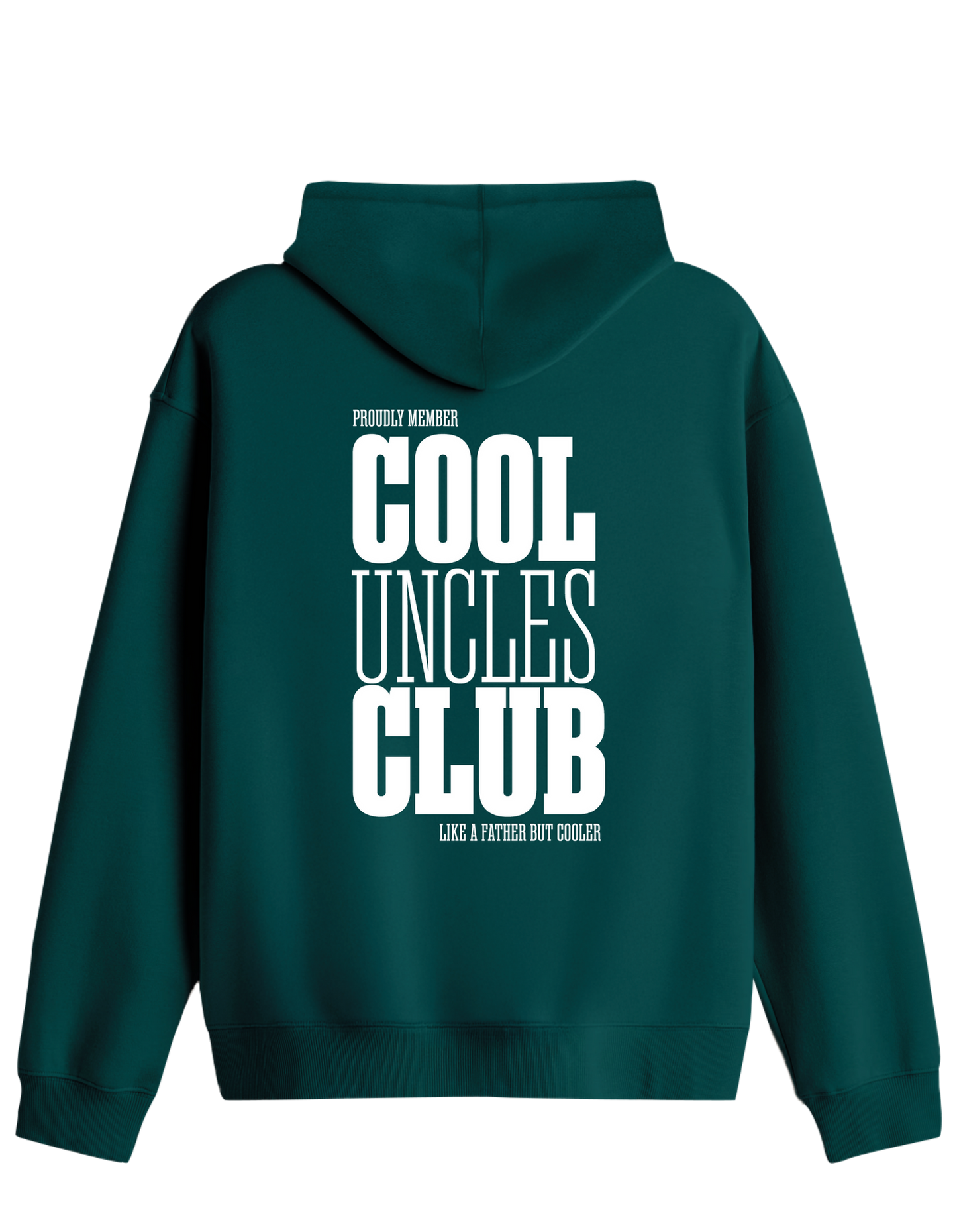 Cool Uncles Club Baskılı Unisex Kapüşonlu Yaka Hoodie