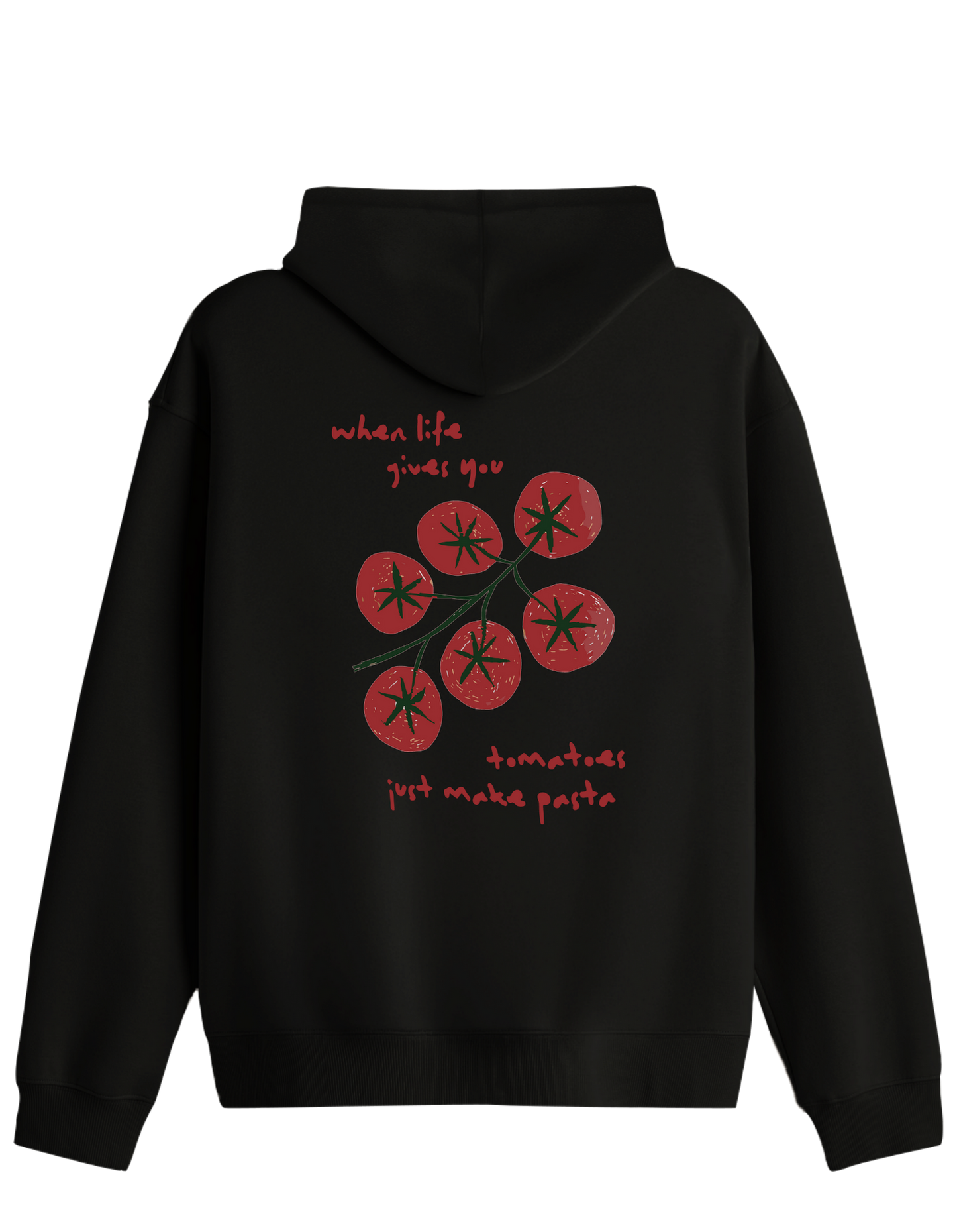 Tomatoes Baskılı Unisex Kapüşonlu Yaka Hoodie