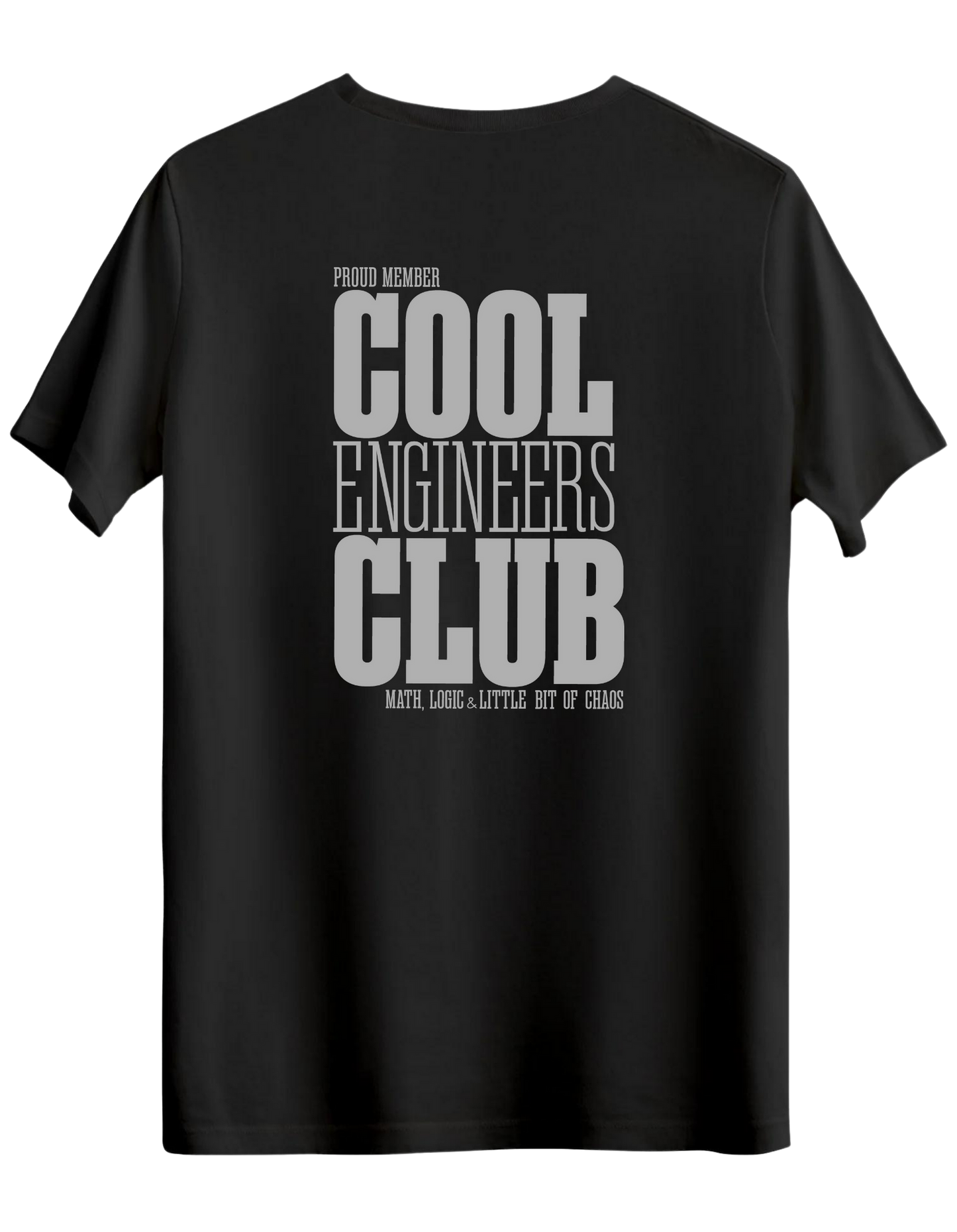 Cool Engineers Club Baskılı Bisiklet Yaka Regular T-shirt