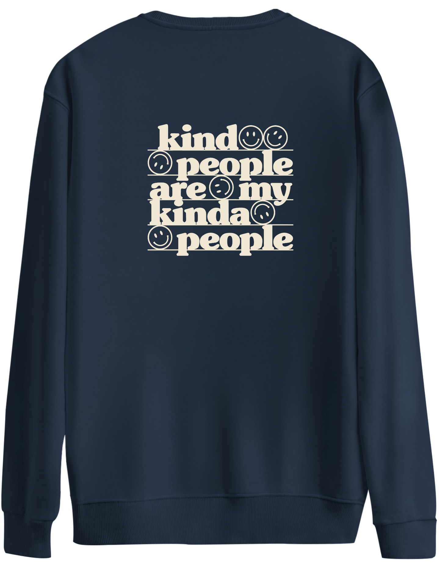 Be Kind Baskılı Bisiklet Yaka Oversize Sweatshirt