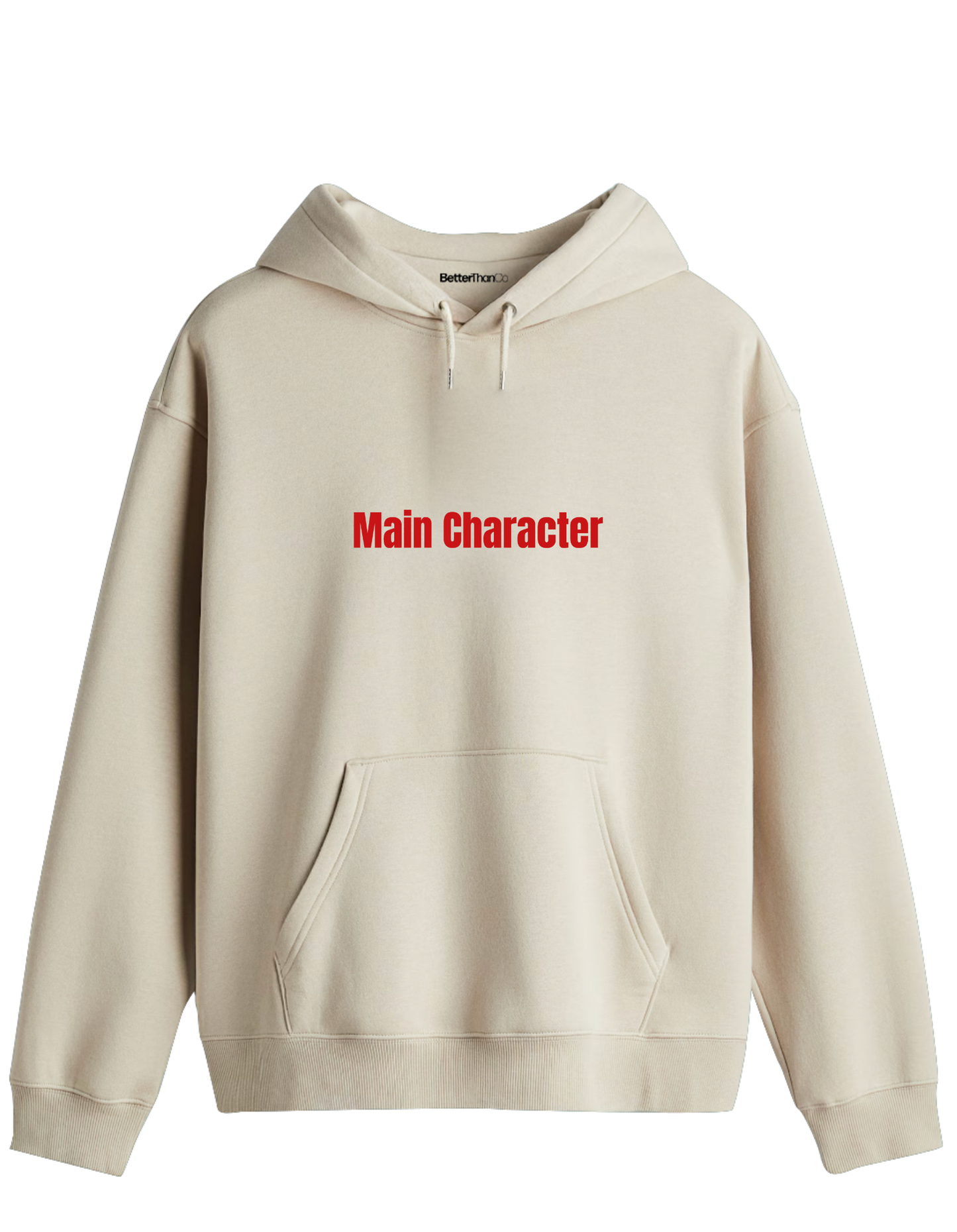 Main Character Baskılı Unisex Kapüşonlu Yaka Hoodie