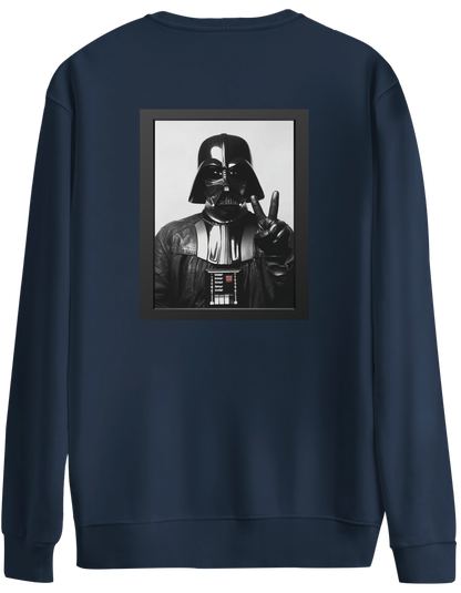 Master Of Peace Baskılı Bisiklet Yaka Oversize Sweatshirt
