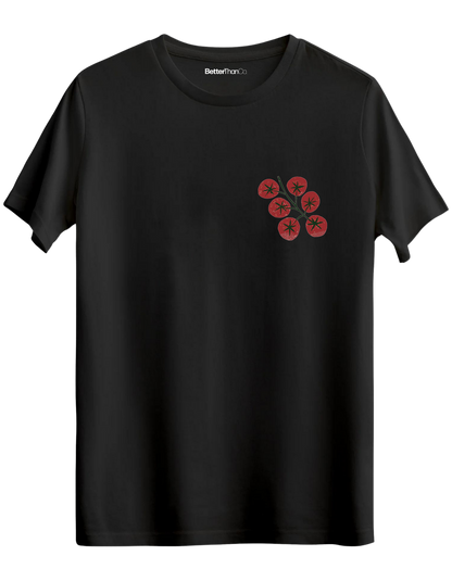 Tomatoes Baskılı Bisiklet Yaka Regular T-shirt