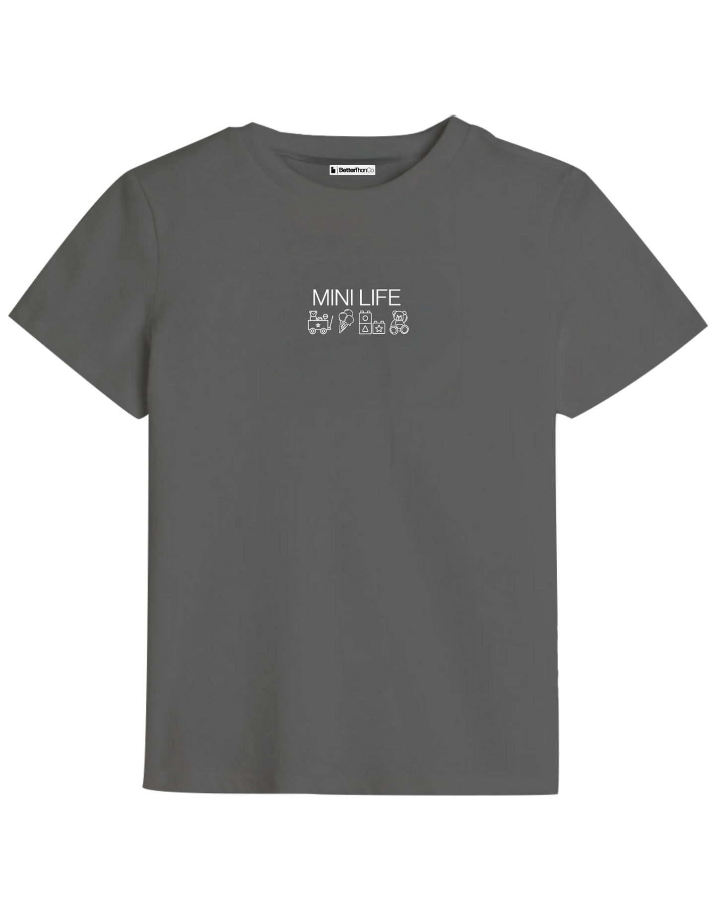 Mini Life Baskılı Bisiklet Yaka Çocuk t-shirt