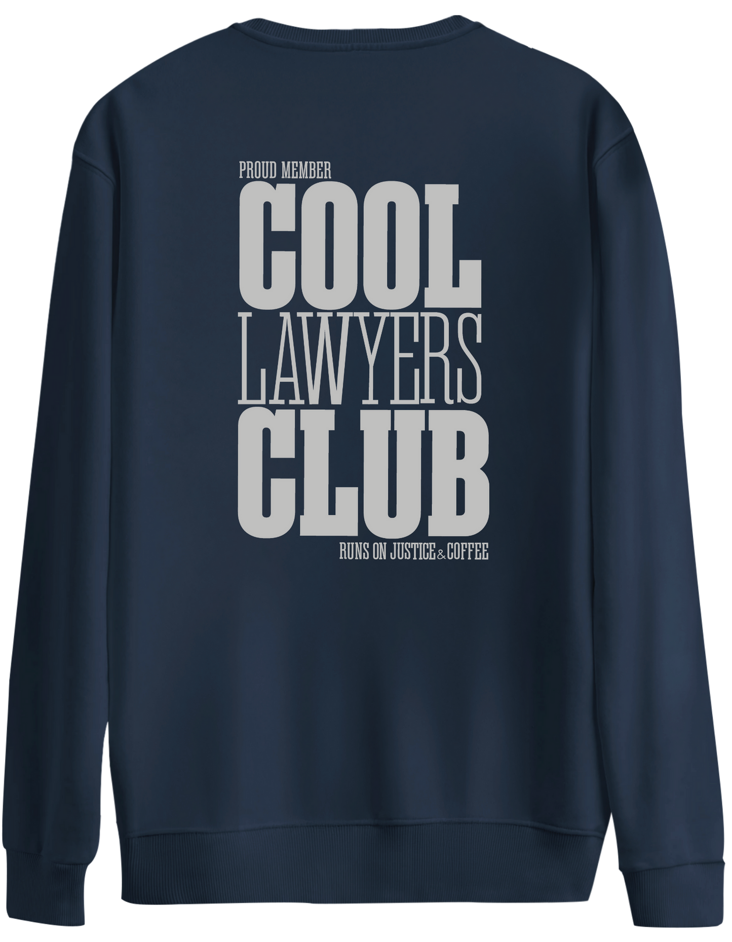 Cool Lawyers Club Baskılı Bisiklet Yaka Oversize Sweatshirt