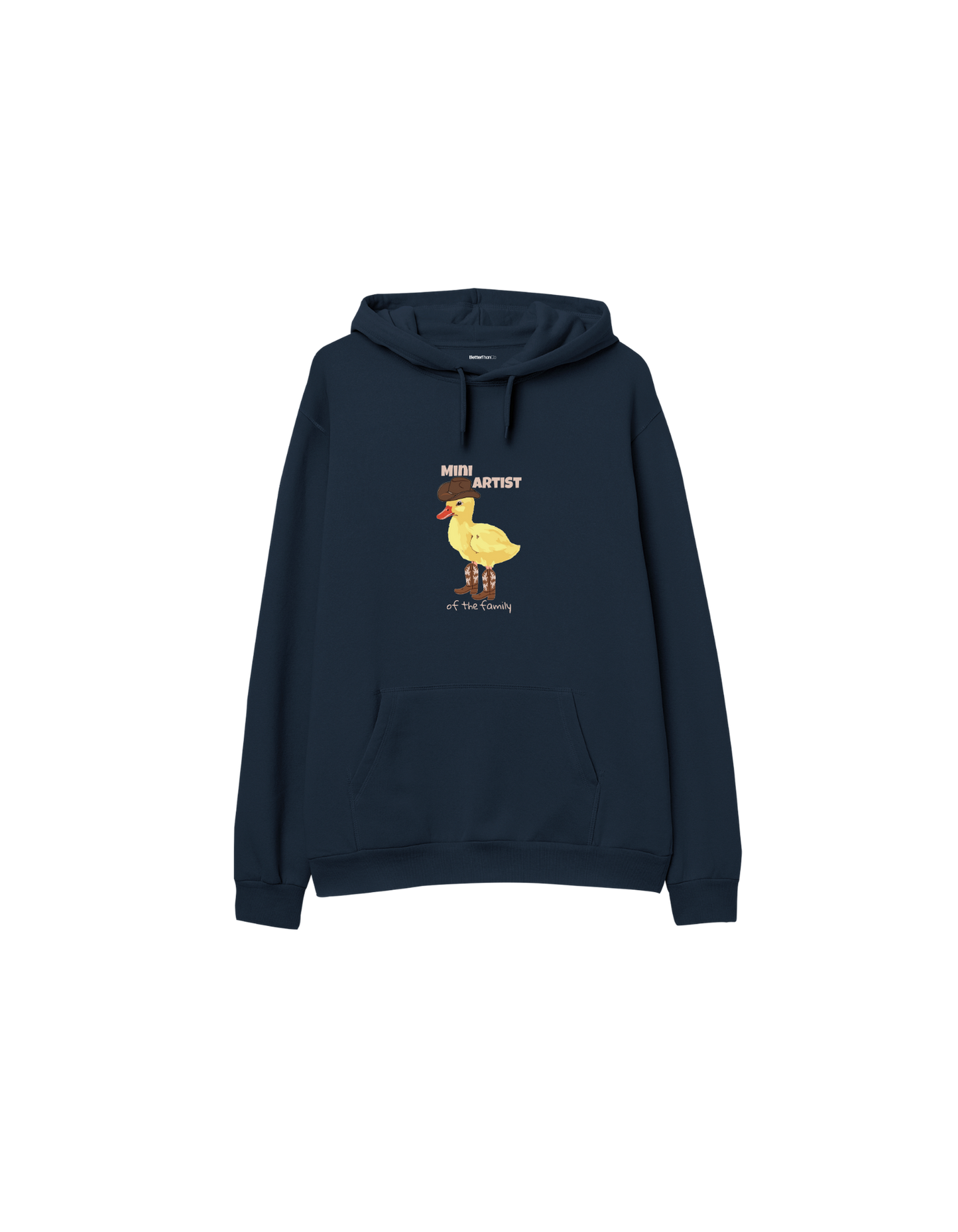 Mini Artist Baskılı Oversize Kapüşonlu Çocuk Hoodie