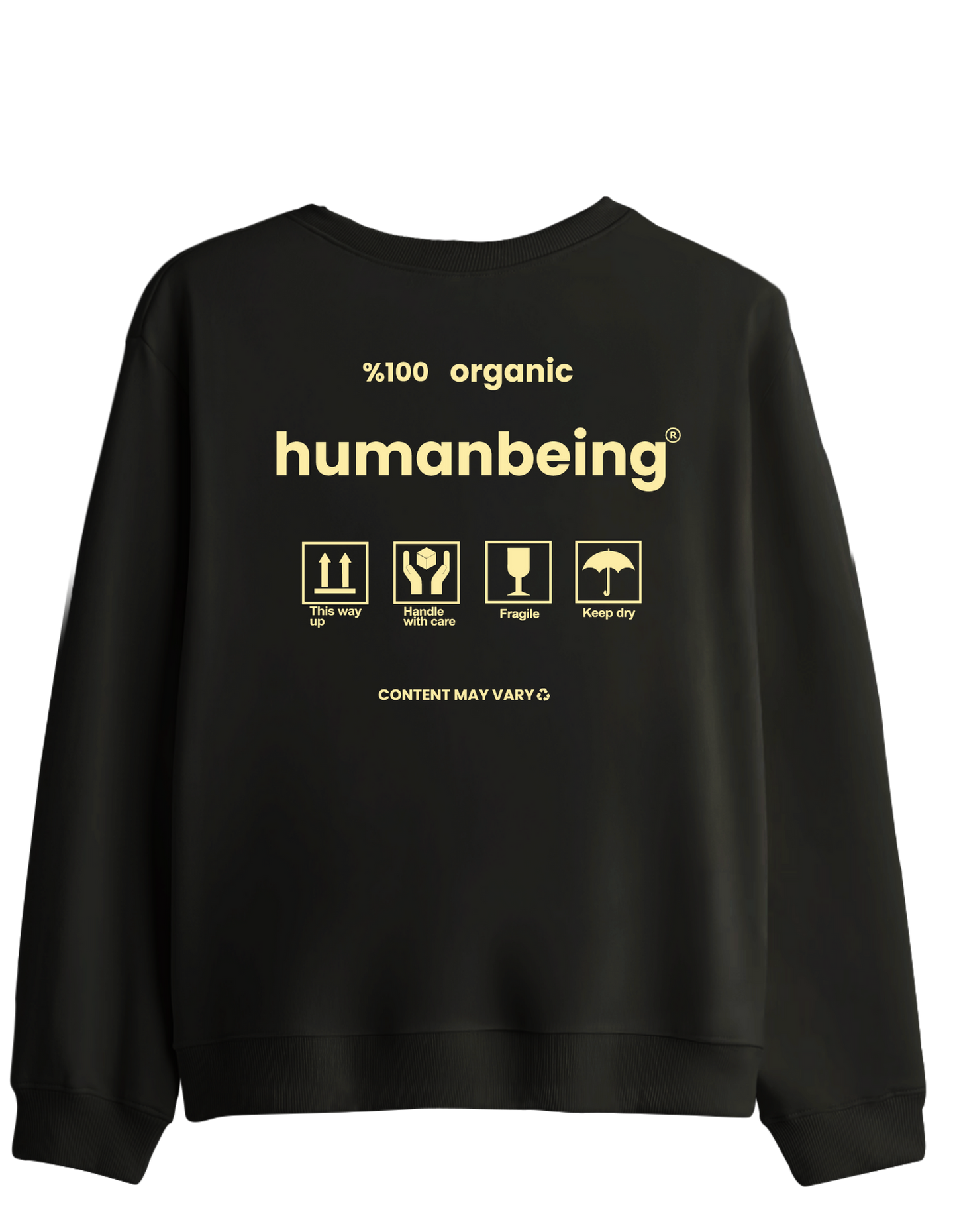 Humanbeing Baskılı Bisiklet Yaka Sweatshirt