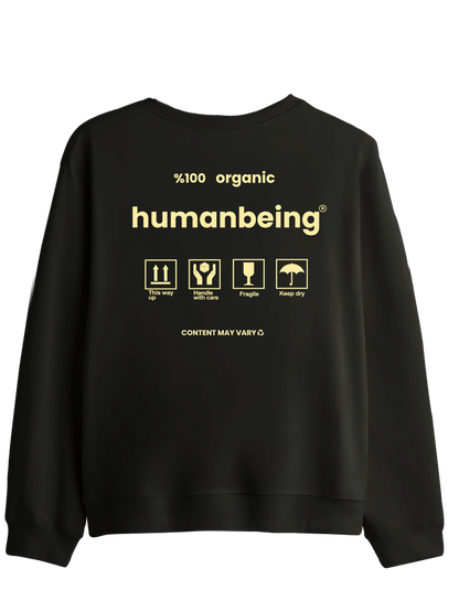 Humanbeing Baskılı Bisiklet Yaka Sweatshirt