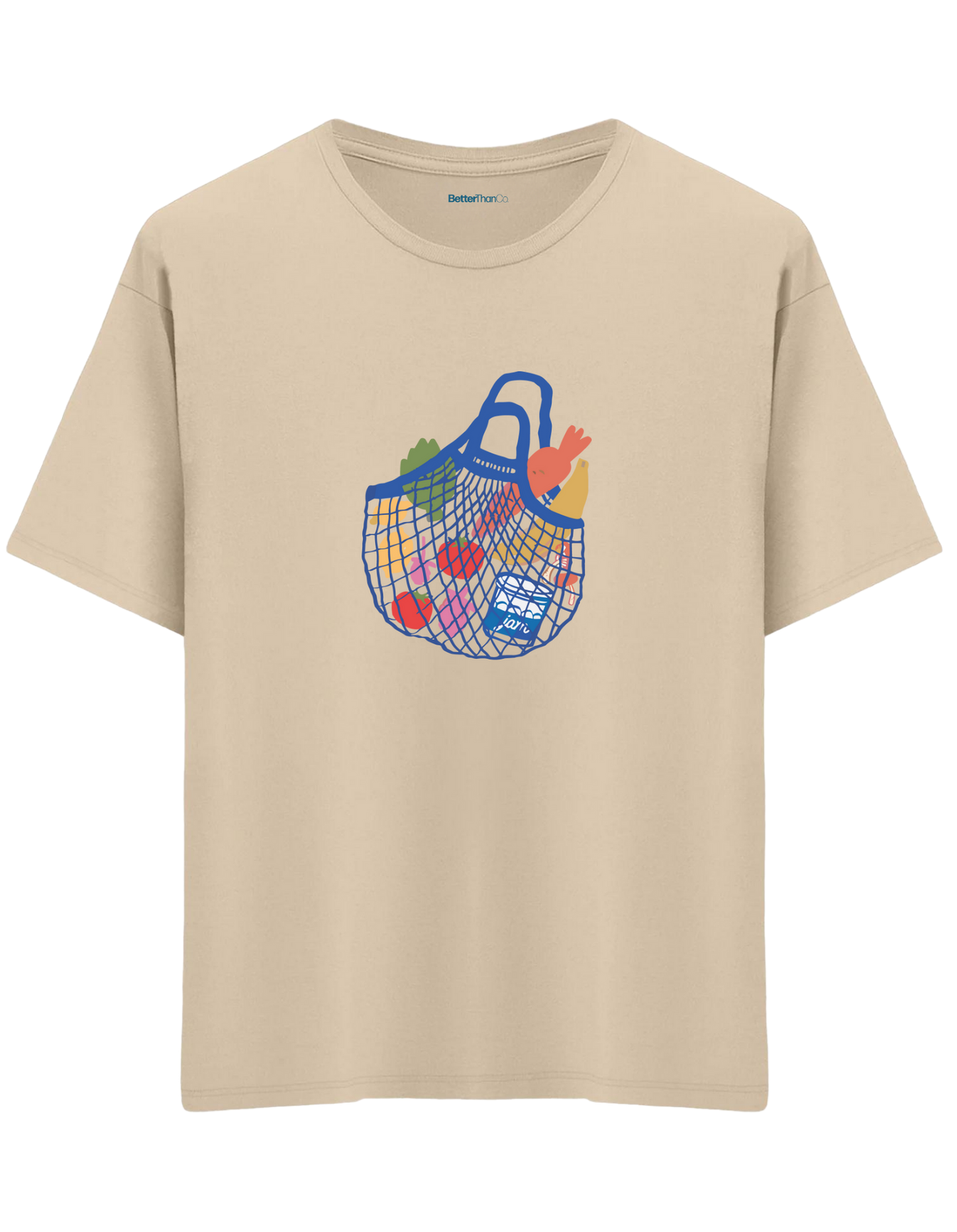 Local Bag Baskılı Bisiklet Yaka Oversize T-shirt