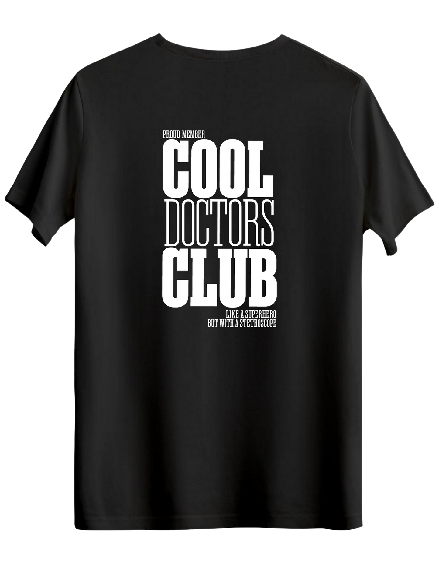 Cool Doctors Club Baskılı Bisiklet Yaka Regular T-shirt