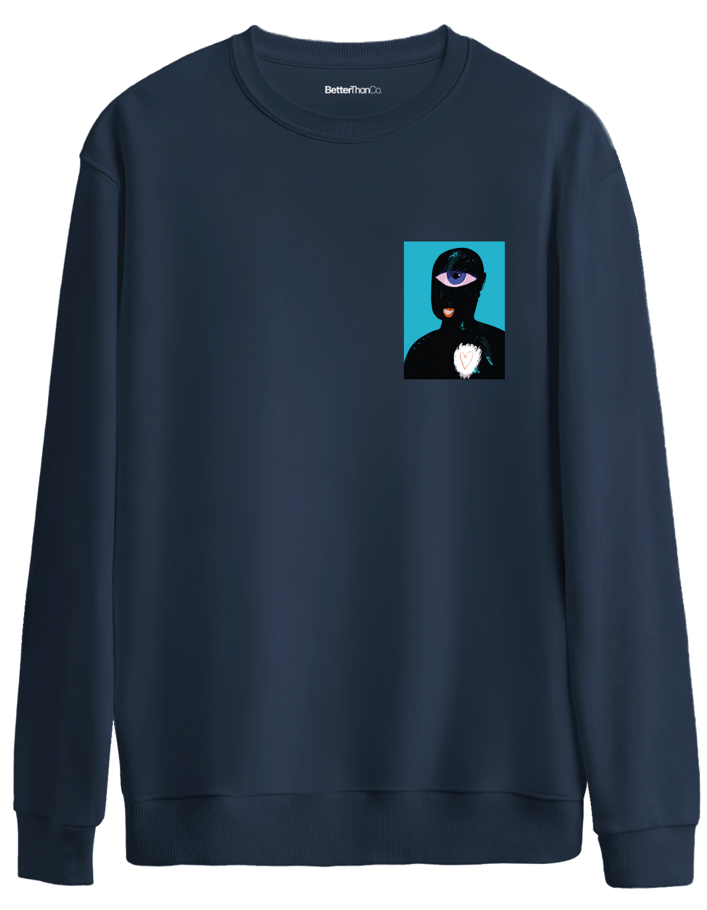 Oracle Eye Baskılı Bisiklet Yaka Oversize Sweatshirt