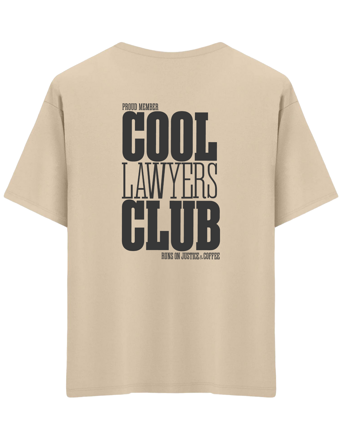 Cool Lawyers Club Baskılı Bisiklet Yaka Oversize T-shirt