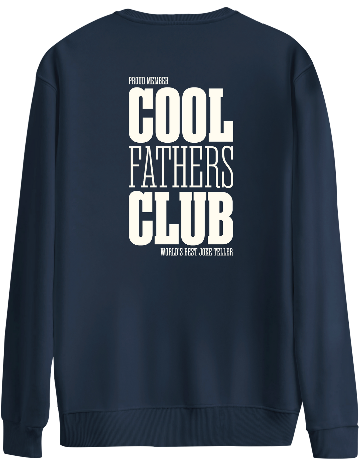 Cool Fathers Club Baskılı Bisiklet Yaka Oversize Sweatshirt