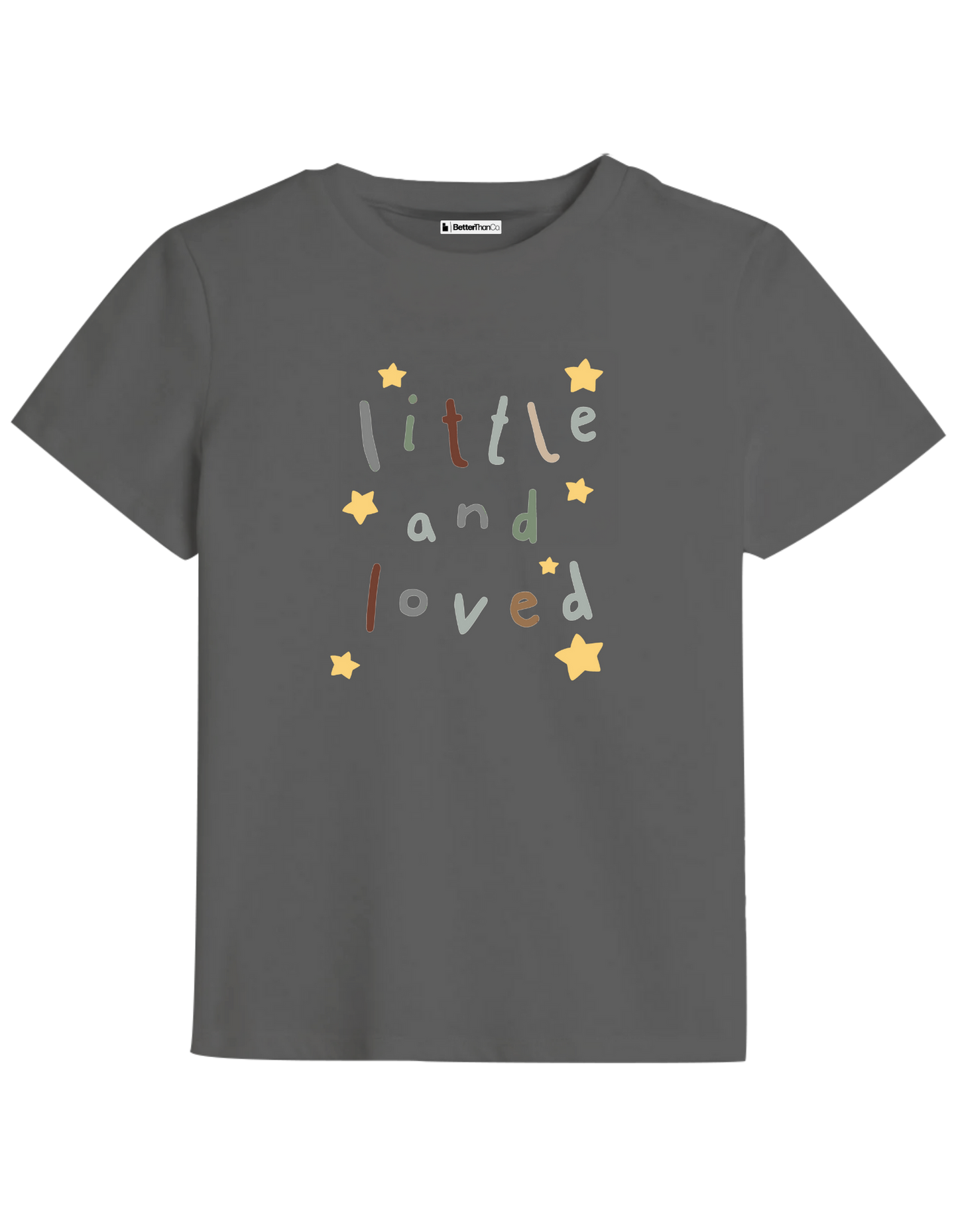 Little and Love Baskılı Bisiklet Yaka Çocuk t-shirt