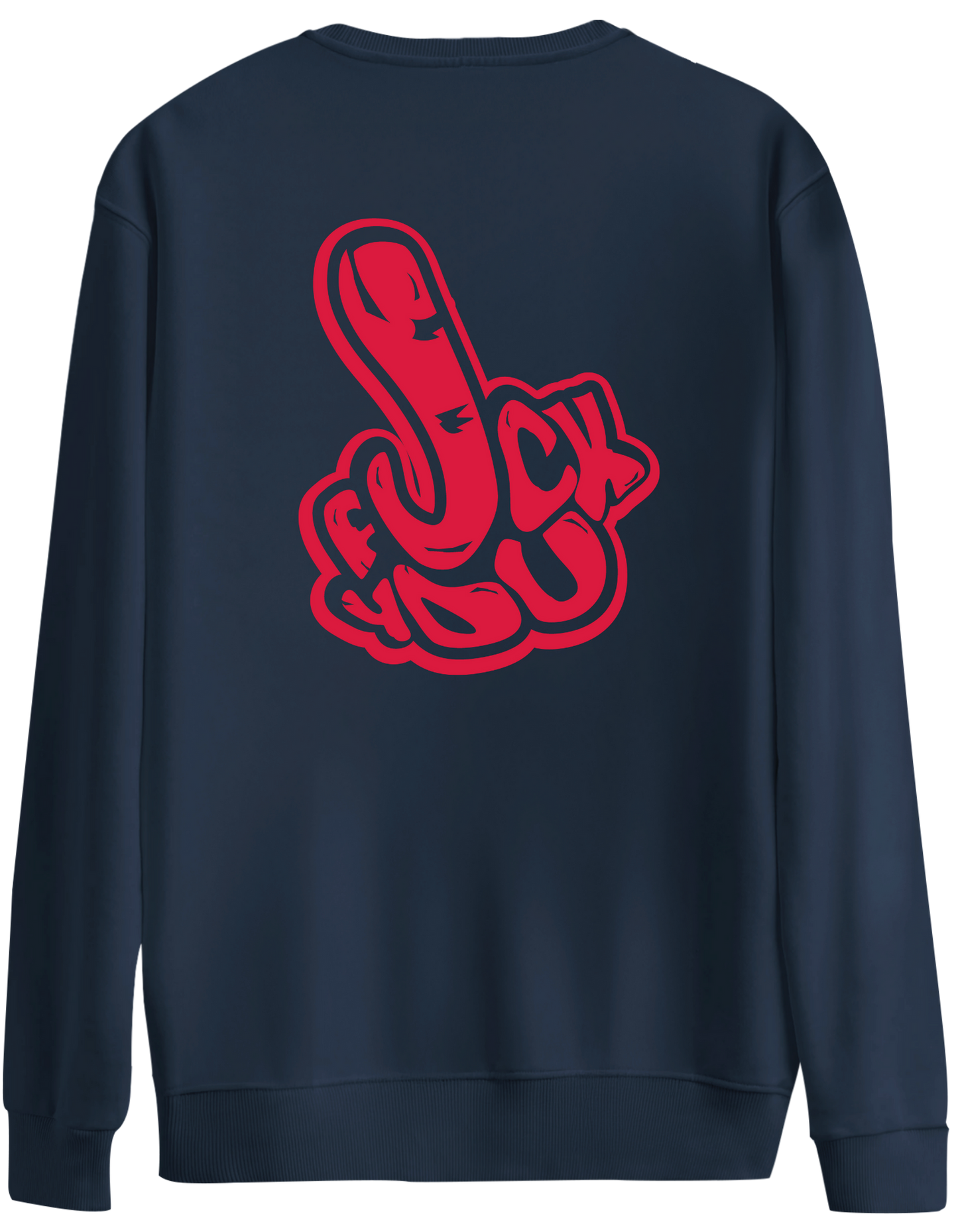 You Know Baskılı Bisiklet Yaka Oversize Sweatshirt