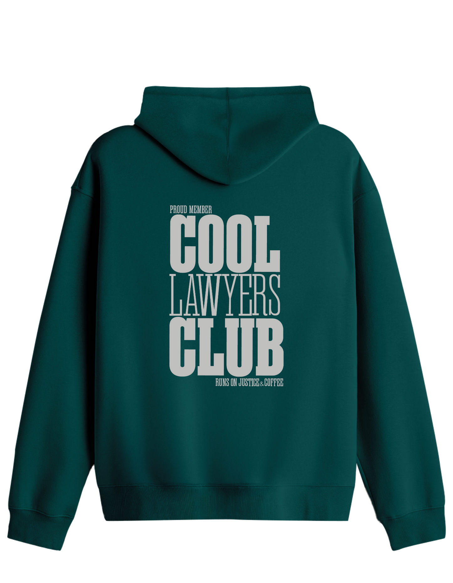 Cool Lawyers Club Baskılı Unisex Kapüşonlu Yaka Hoodie