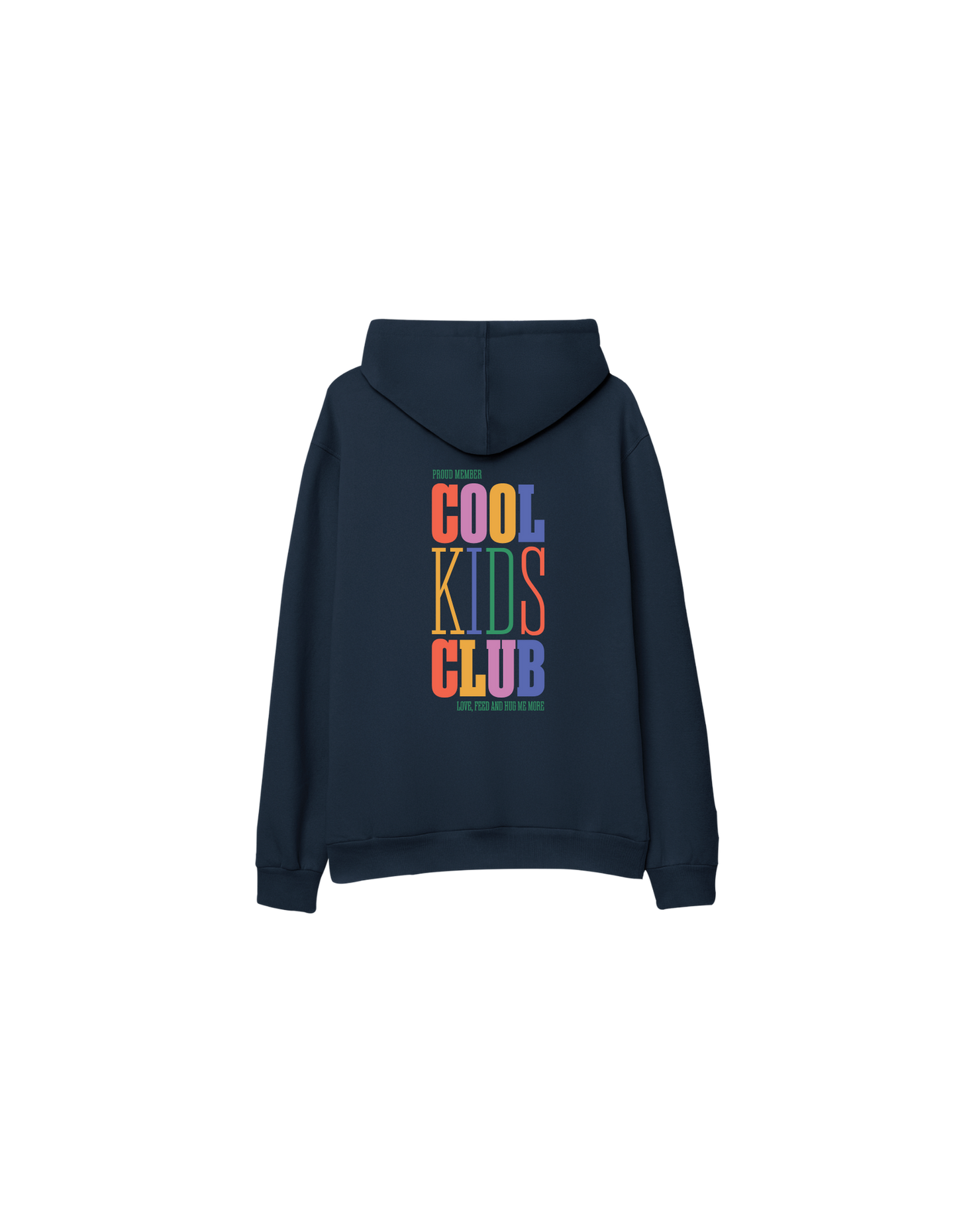 Cool Kids Club Baskılı Oversize Kapüşonlu Çocuk Hoodie