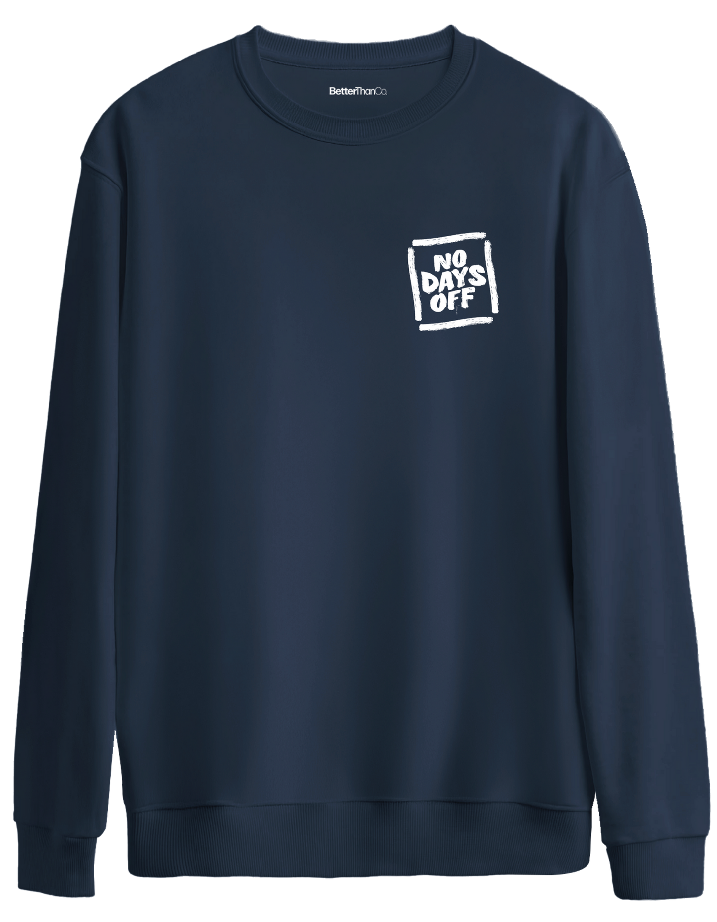 Day Off Baskılı Bisiklet Yaka Oversize Sweatshirt