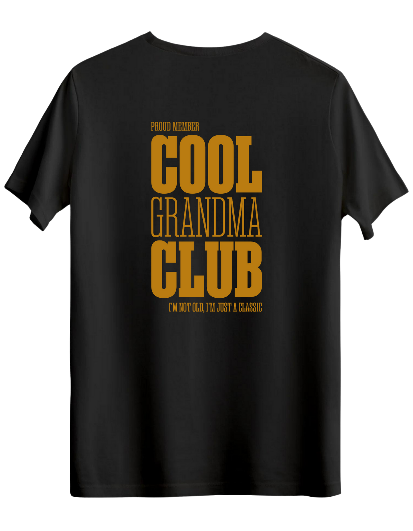 Cool Grandma Club Baskılı Bisiklet Yaka Regular T-shirt
