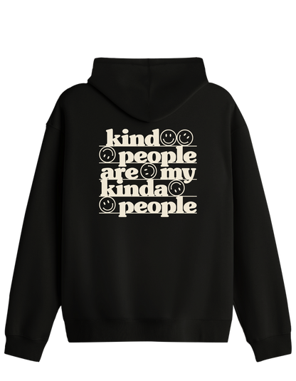 Be Kind Baskılı Unisex Kapüşonlu Yaka Hoodie