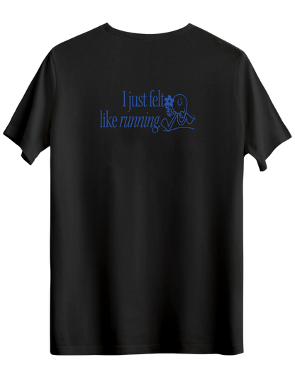 Running Baskılı Bisiklet Yaka Regular T-shirt