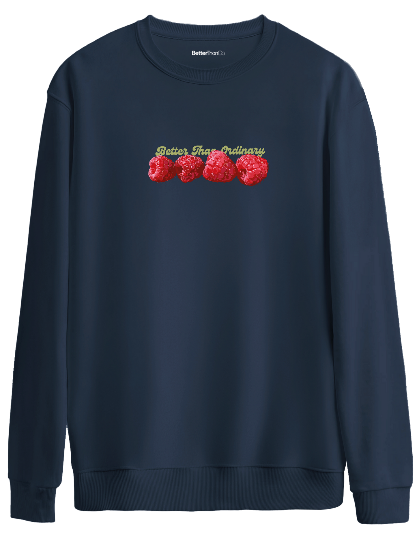 BetterThanOrdinary Baskılı Bisiklet Yaka Oversize Sweatshirt