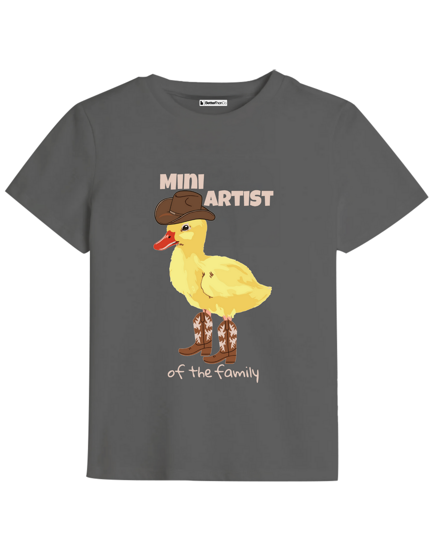 Mini Artist Baskılı Bisiklet Yaka Çocuk t-shirt