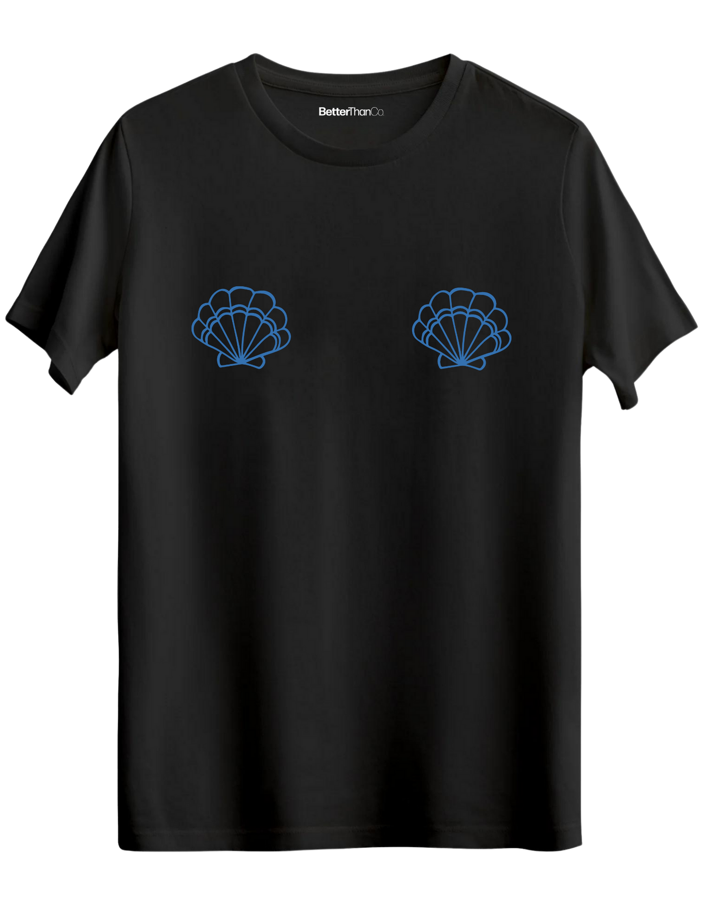 Shells Baskılı Bisiklet Yaka Regular T-shirt
