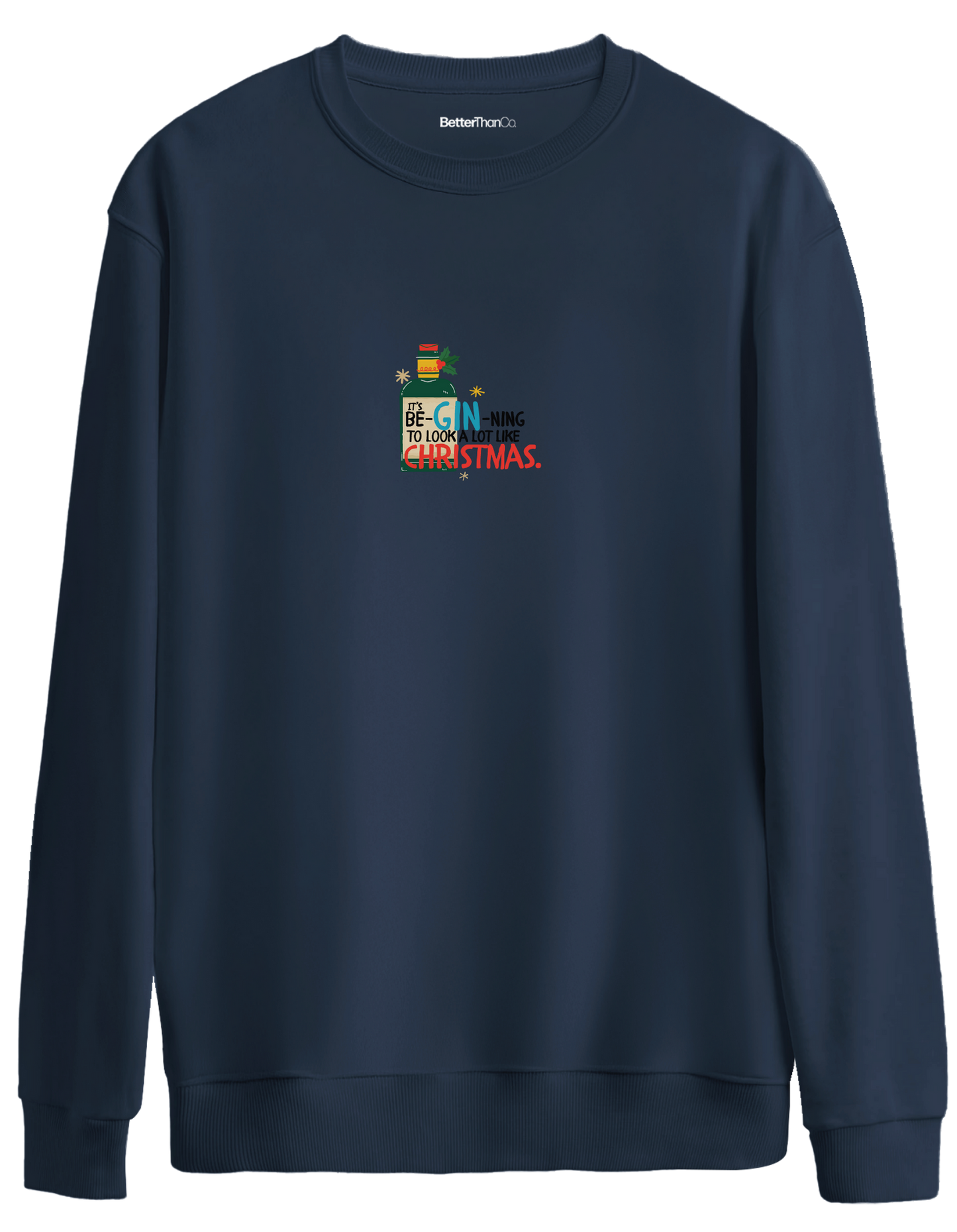 GIN_NING Baskılı Bisiklet Yaka Oversize Sweatshirt