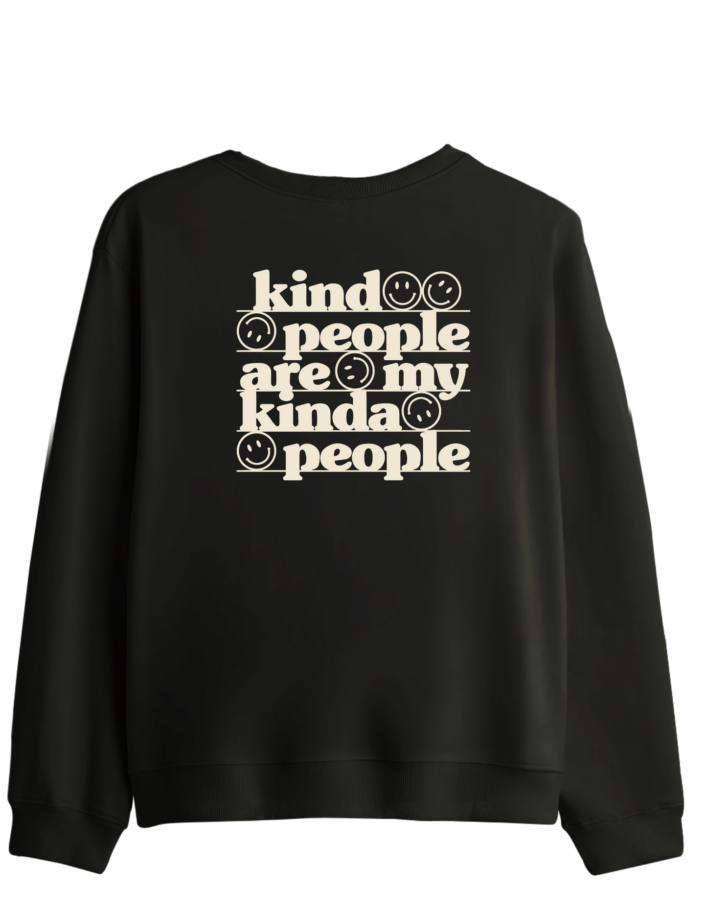 Be Kind Baskılı Bisiklet Yaka Sweatshirt