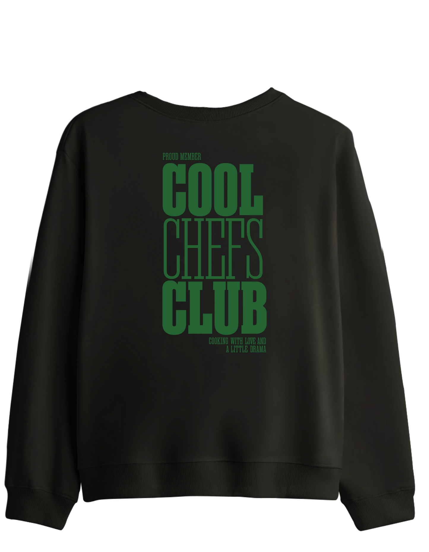 Cool Chefs Club Baskılı Bisiklet Yaka Sweatshirt