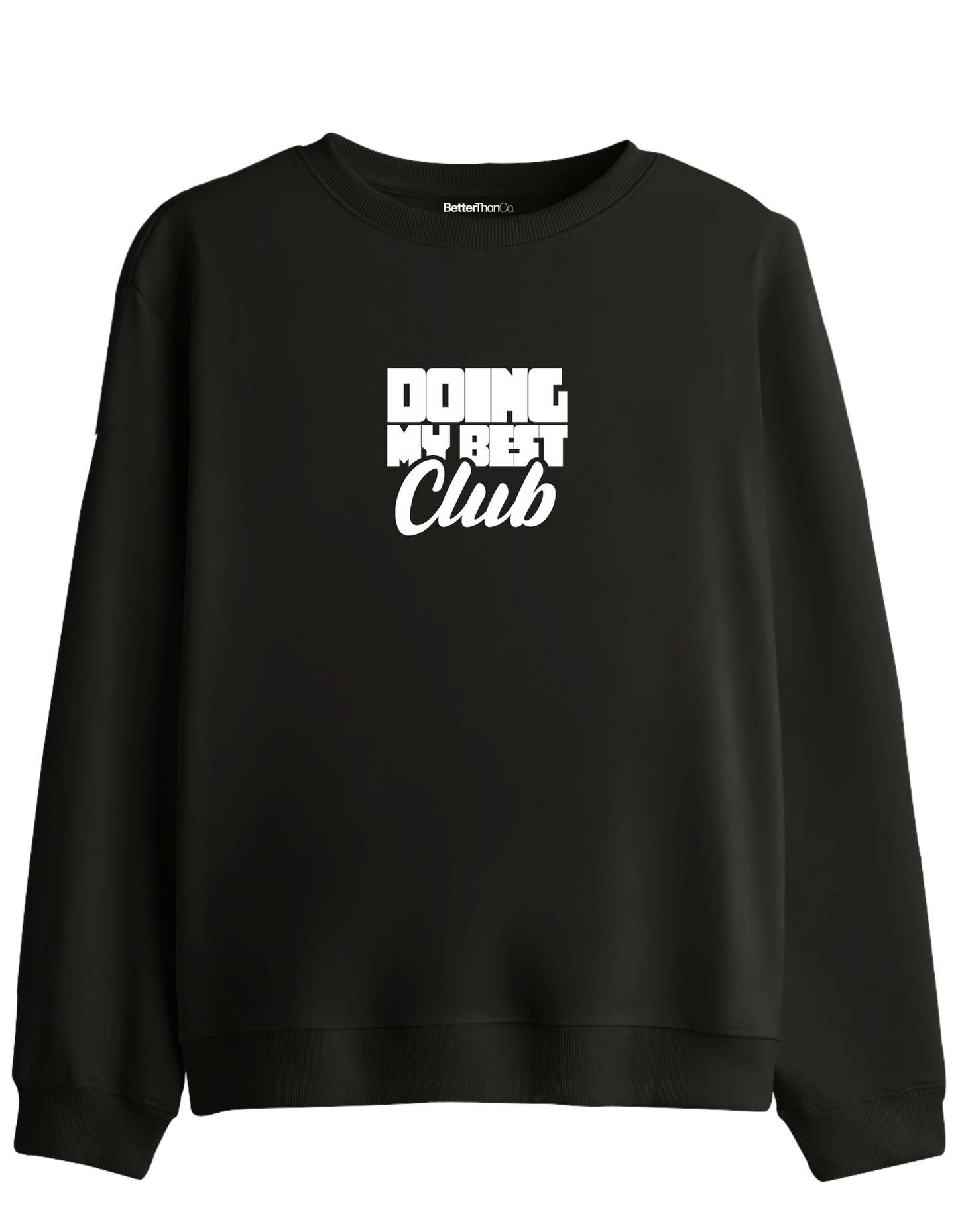 Best Club Baskılı Bisiklet Yaka Sweatshirt