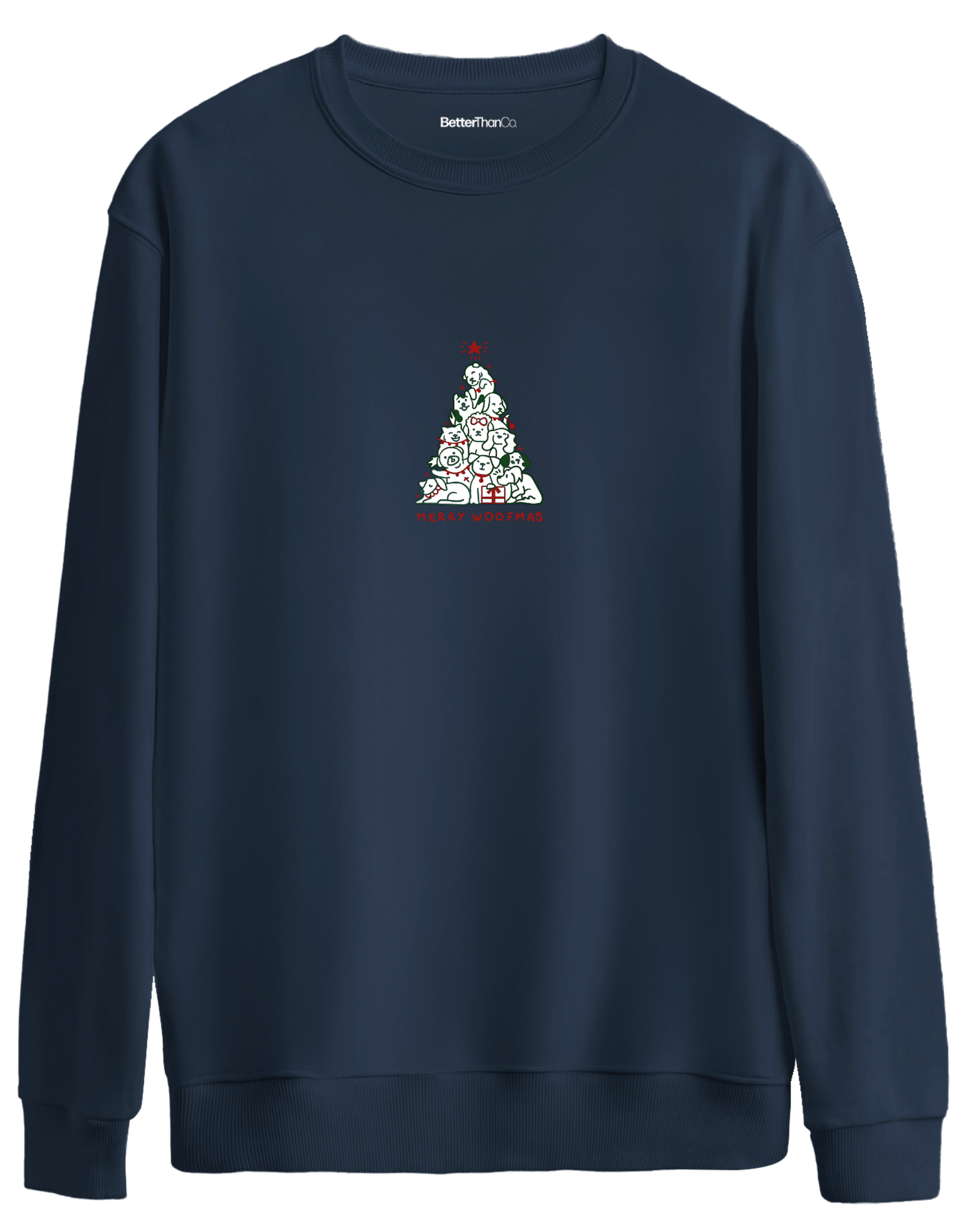 Woofmas Baskılı Bisiklet Yaka Oversize Sweatshirt