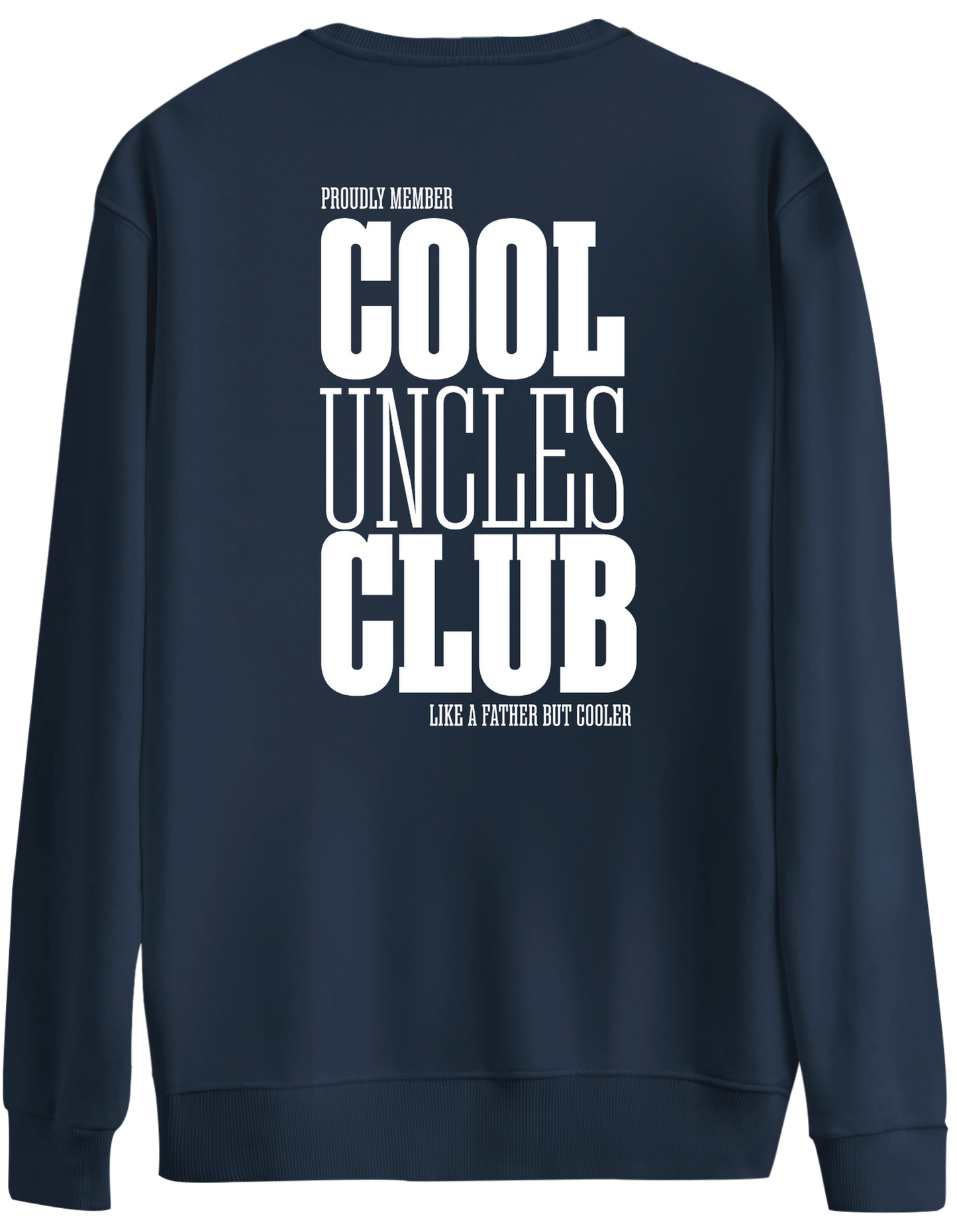 Cool Uncles Club Baskılı Bisiklet Yaka Oversize Sweatshirt
