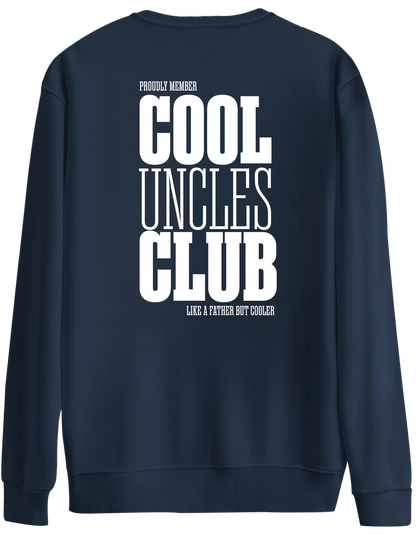 Cool Uncles Club Baskılı Bisiklet Yaka Oversize Sweatshirt