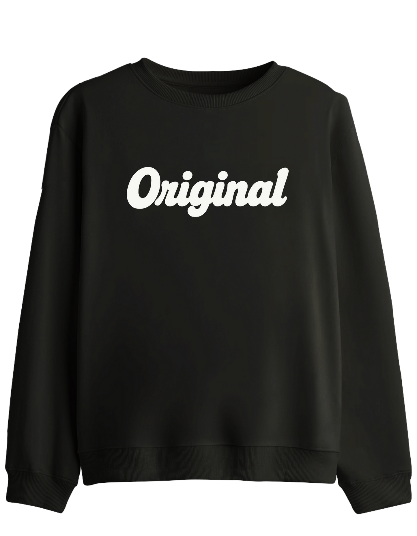 Orijinal Baskılı Bisiklet Yaka Sweatshirt