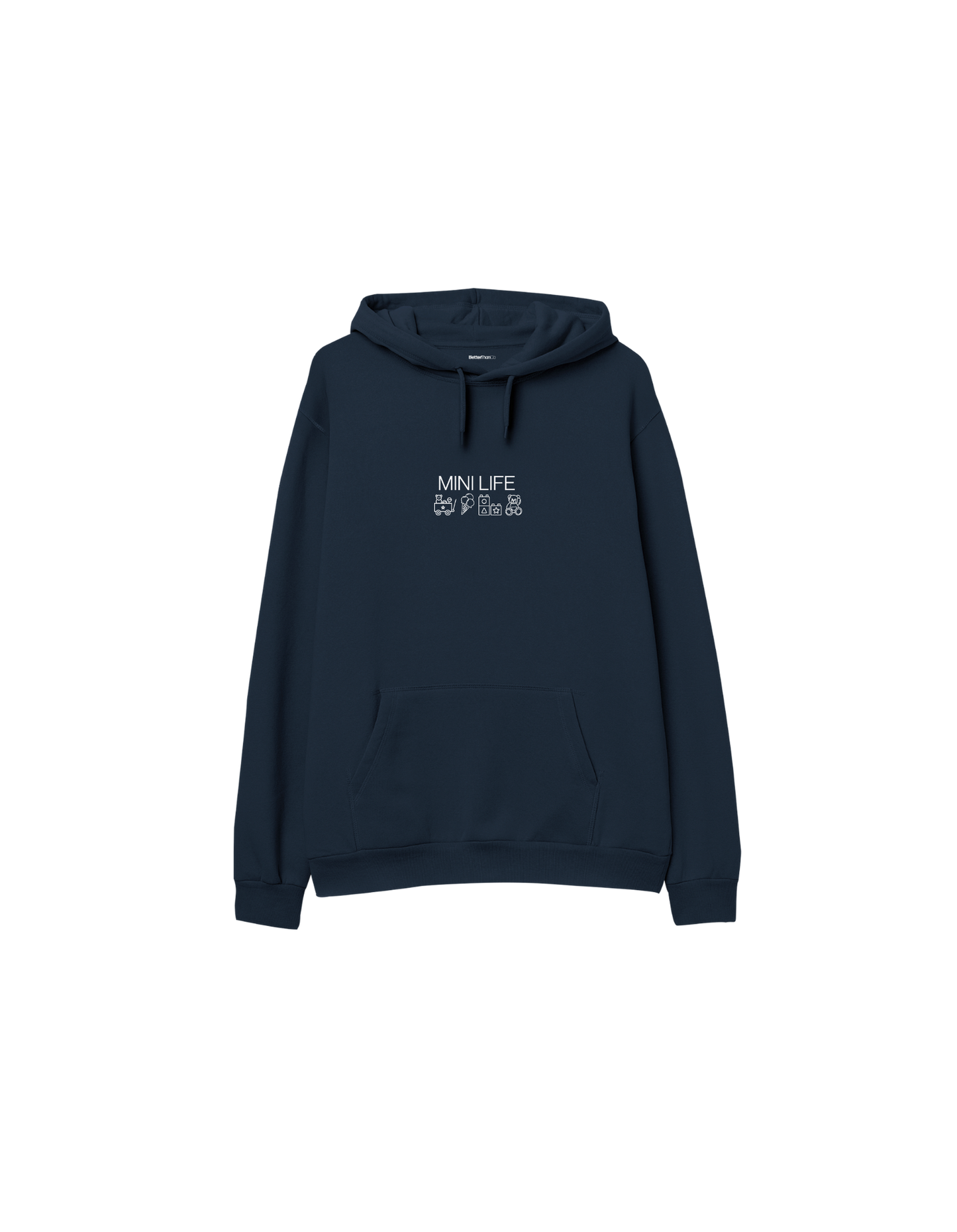 Mini Life Baskılı Oversize Kapüşonlu Çocuk Hoodie